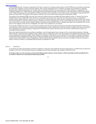 sunoco Quarterly Reports2008 3rd