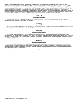 sunoco Quarterly Reports2008 3rd