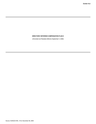 sunoco Quarterly Reports2008 3rd