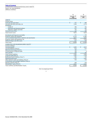 sunoco Quarterly Reports2008 3rd