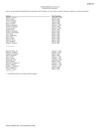 sunoco Quarterly Reports2008 3rd