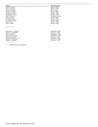 sunoco Quarterly Reports2008 3rd