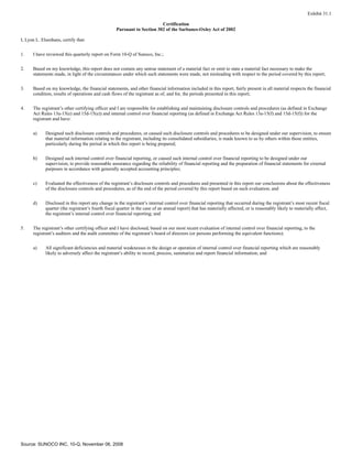 sunoco Quarterly Reports2008 3rd