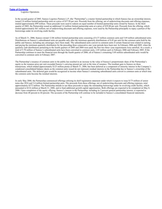 sunoco Quarterly Reports 2006 1st