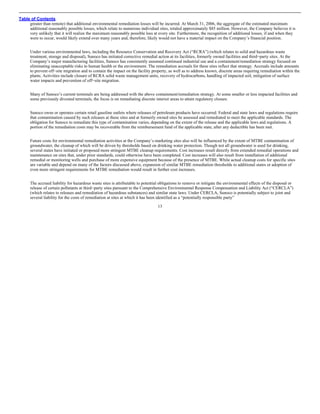 sunoco Quarterly Reports 2006 1st