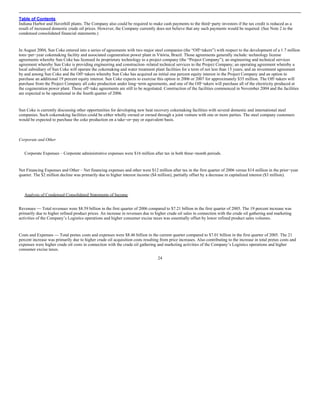 sunoco Quarterly Reports 2006 1st