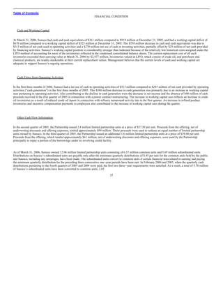 sunoco Quarterly Reports 2006 1st