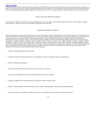 sunoco Quarterly Reports 2006 1st