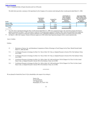 sunoco Quarterly Reports 2006 1st