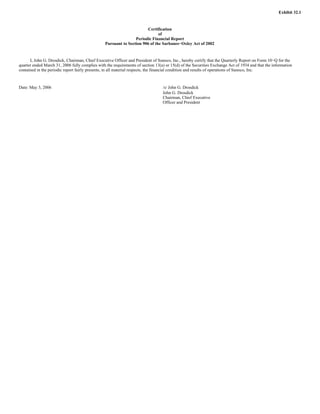 sunoco Quarterly Reports 2006 1st