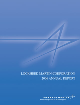 lockheed martin 2006 Annual Report