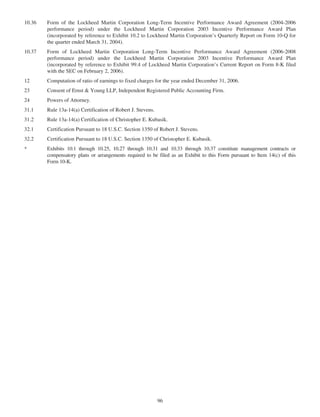 lockheed martin 2006 Annual Report