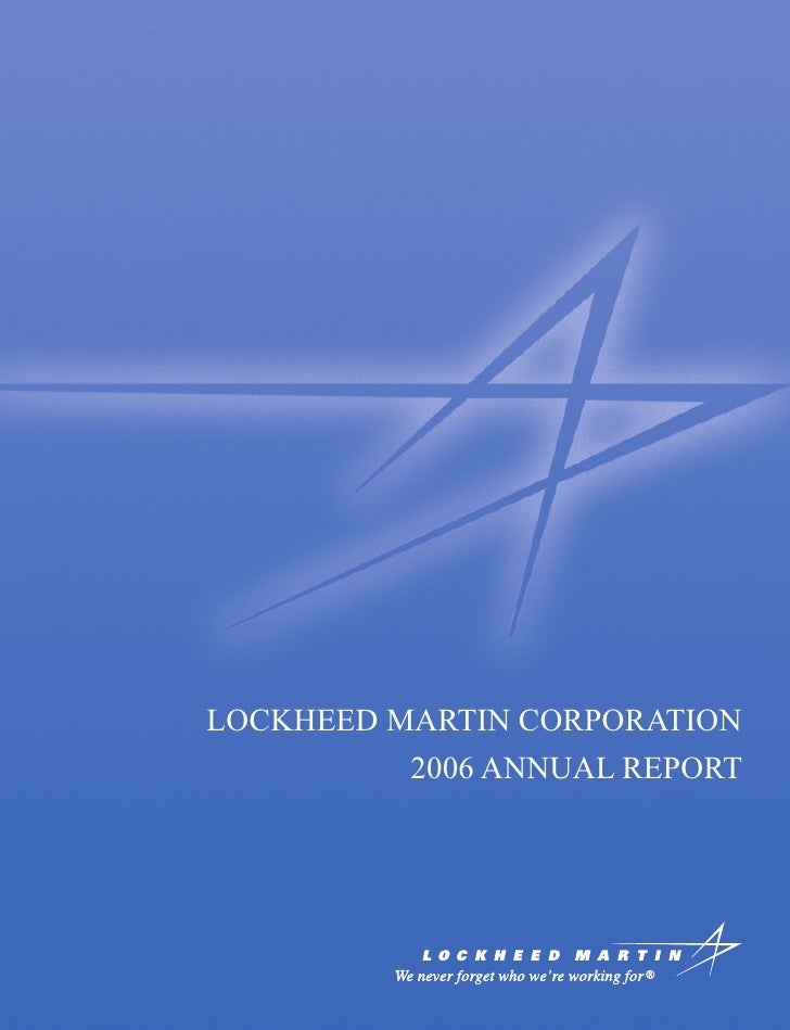 lockheed martin 2006 Annual Report