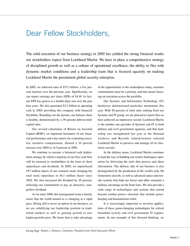 lockheed martin 2005 Annual Report