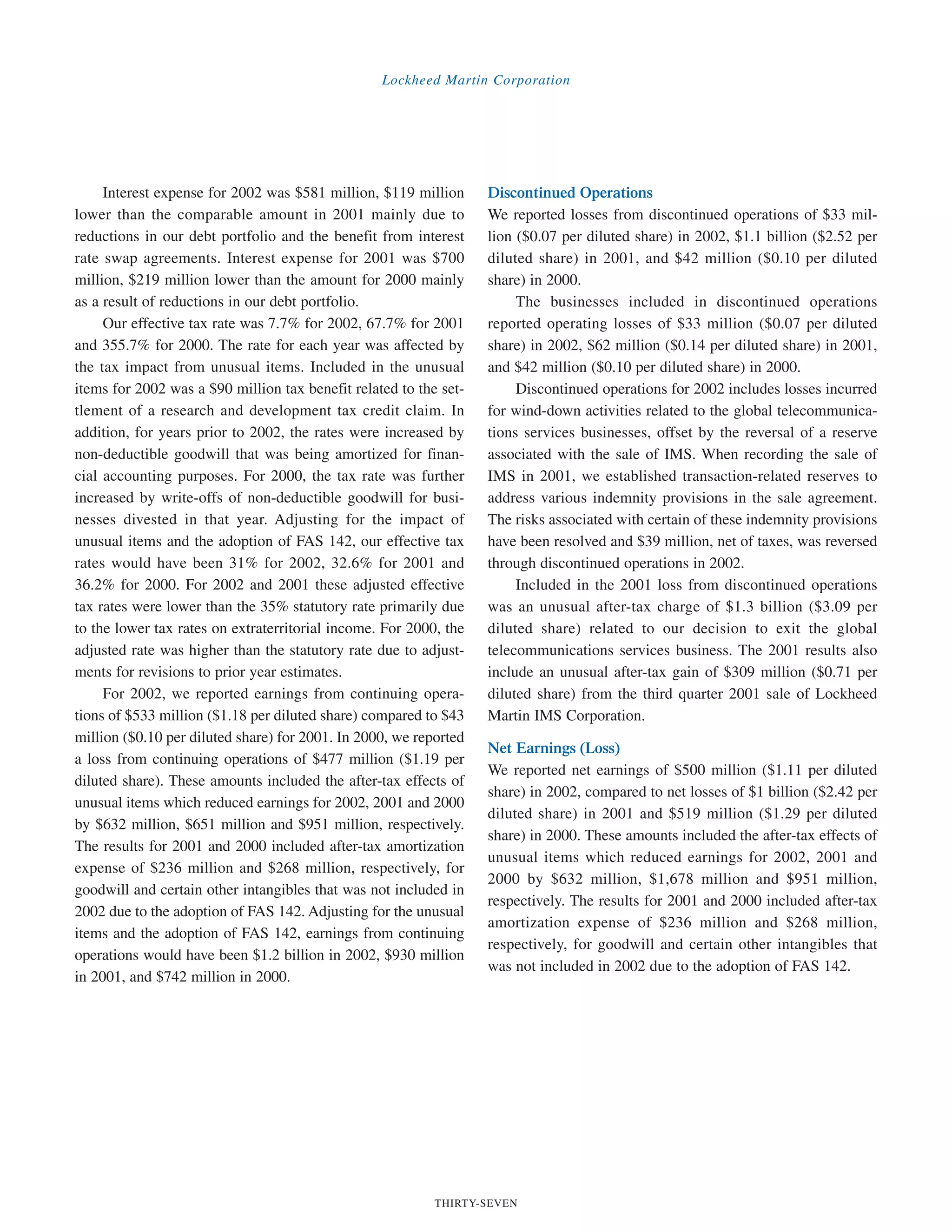 lockheed martin 2002 Annual Report