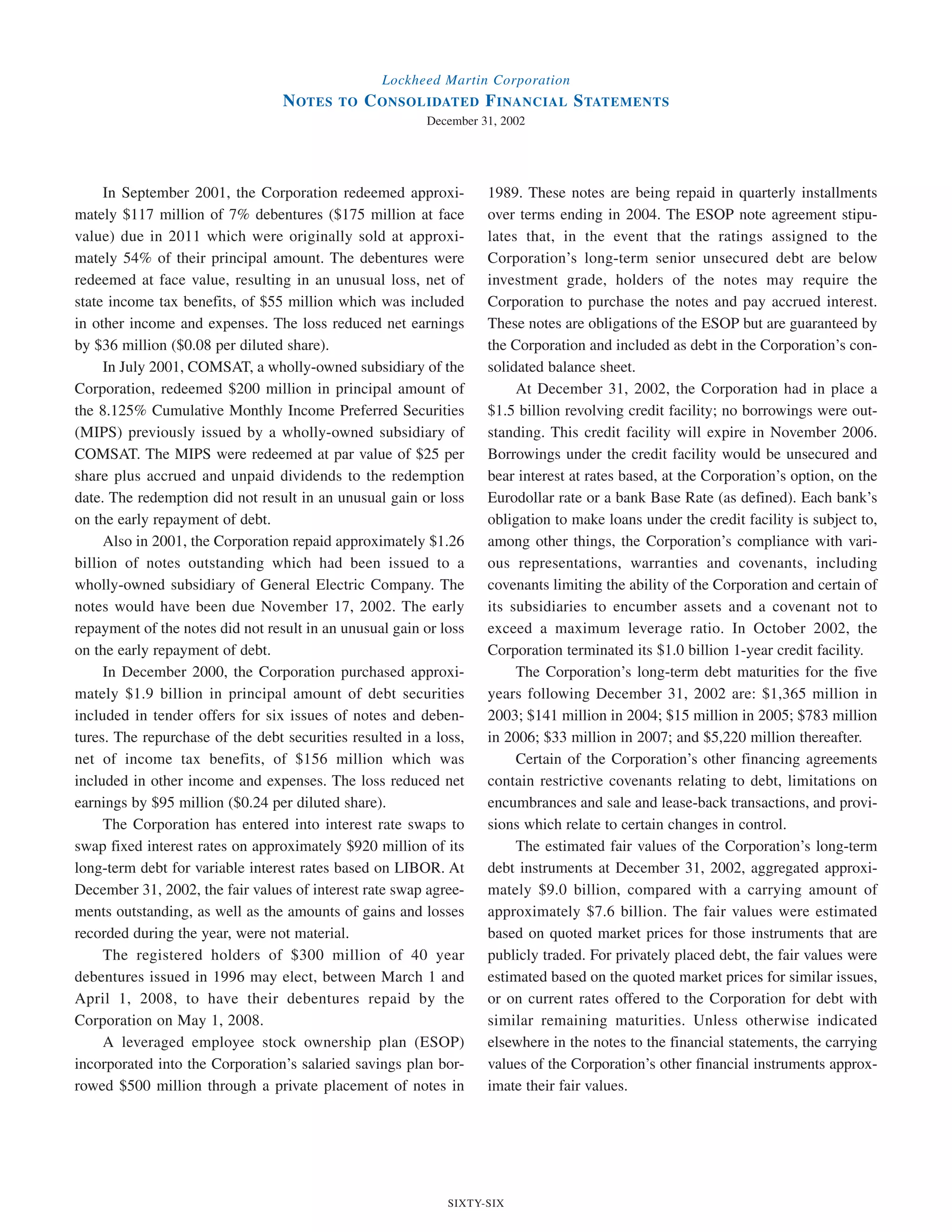 lockheed martin 2002 Annual Report