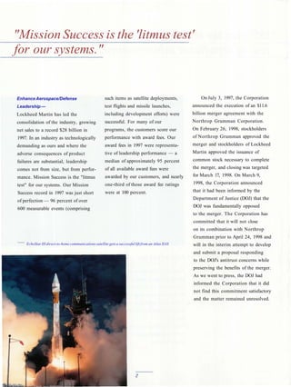 lockheed martin 1997 Annual Report