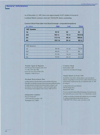 lockheed martin 1997 Annual Report
