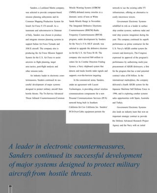 Lockheed Martin Subcontract Review Examples lockheed martin 1996 Annual Report | PDF