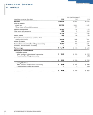 Lockheed Martin Disqualification Statement Example lockheed martin 1996 Annual Report | PDF