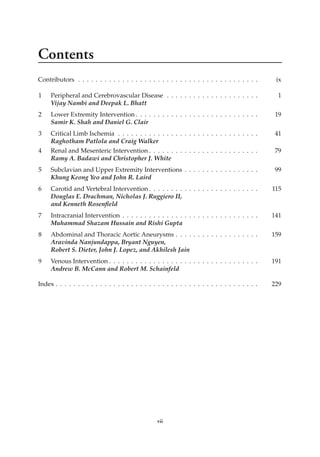 Peripheral and Cerebrovascular Intervention 1st Edition Vijay Nambi Md ...