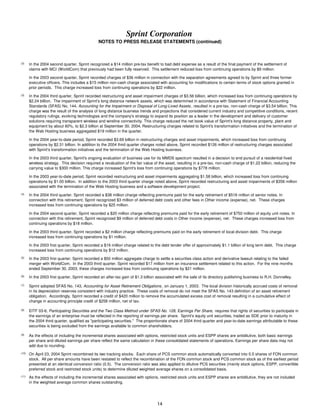 sprint nextel Quarterly Results 2004 3rd