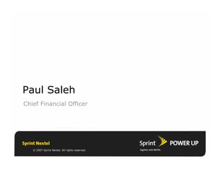 sprint nextel Quarterly Presentations 2006 4th 