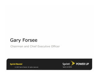 sprint nextel Quarterly Presentations 2006 4th 