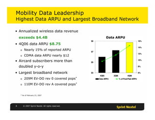 sprint nextel Quarterly Presentations 2006 4th 