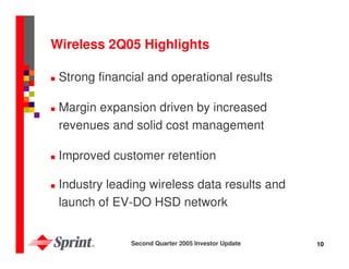 sprint nextel Quarterly Presentations 2005 2nd 