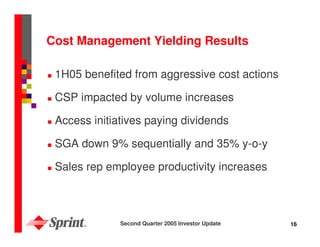 sprint nextel Quarterly Presentations 2005 2nd 