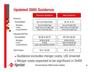 sprint nextel Quarterly Presentations 2005 2nd 