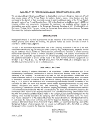 2008 Altria Proxy Statement