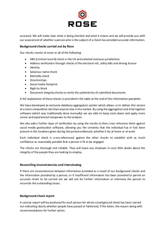Pre-employment screening - CPNI
