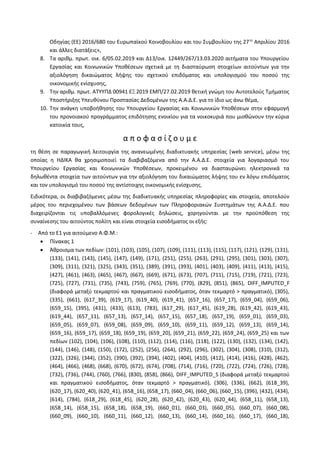 Οδηγίας (ΕΕ) 2016/680 του Ευρωπαϊκού Κοινοβουλίου και του Συμβουλίου της 27ης
Απριλίου 2016
και άλλες διατάξεις»,
8. Τα αρ...
