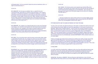 of the government. So as to insulatethis body from political interference, there is a
need to constitutionalizeit. 29
xxx xxx xxx
MR. SARMIENTO: On the inquiry on whether there is a need for this to be
constitutionalized,I would refer to a previous inquiry thatthere is still a need for
makingthis a constitutional body free or insulated from interference. I conferred
with former Chief JusticeConcepcion and the actingchairman of the Presidential
Committee on Human Rights, retired JusticeJ.B.L. Reyes, and they are one in saying
that this body should be constitutionalized so that it will be free from executive
control or interferences, sincemany of the abuses arecommitted by the members
of the military or the armed forces. 30
xxx xxx xxx
MR. SARMIENTO. Yes, Congress can create this body, but as I have said,if we leave
it to Congress, this commission will bewithin the reach of politiciansand of public
officers and that to me is dangerous.We should insulatethis body from political
control and political interferencebecause of the nature of its functions to
investigateall forms of human rights violations which areprincipally committed by
members of the military,by the Armed Forces of the Philippines. 31
xxx xxx xxx
MR. GARCIA. The critical factor hereis political control,and normally,when a body
is appointed by Presidents who may change, the commission mustremain above
these changes in political control.Secondly,the other important factor to consider
are the armed forces, the policeforces which have tremendous power at their
command and, therefore, we would need a commission composed of men who also
are beyond the reach of these forces and the changes in political administration. 32
xxx xxx xxx
MR MONSOD. Yes, It is the committee's position that this proposed special body,in
order to function effectively, must be invested with an independence that is
necessary not only for its credibility butalso for the effectiveness of its work.
However, we want to make a distinction in this Constitution.May be what
happened was that it was referred to the wrong committee. In the opinion of the
committee, this need not be a commission thatis similar to the three constitutional
commissions likethe COA, the COMELEC, and the Civil Service.Itneed not be in that
article.33
xxx xxx xxx
MR. COLAYCO. The Commissioners earlier objection was thatthe Officeof the
President is notinvolved in the project. How sure are we that the next President of
the Philippines will besomebody we can trust? Remember, even now there is a
growing concern aboutsome of the bodies, agencies and commission created by
President Aquino. 34
xxx xxx xxx
.... Leaving to Congress the creation of the Commission on Human Rights is giving
less importanceto a truly fundamental need to set up a body that will effectively
enforce the rules designed to uphold human rights. 35
PETITIONER BAUTISTA MAY OF COURSE BE REMOVED BUT ONLY FOR CAUSE
To hold,as the Court holds,that petitioner Bautista is the lawful incumbentof the officeof Chairman
of the Commission on Human Rights by virtue of her appointment, as such,by the Presidenton 17
December 1988,and her acceptance thereof, is notto say that she cannotbe removed from office
before the expiration of her seven (7) year term. She certainly can be removed but her removal must
be for causeand with her right to due process properly safeguarded.In the caseof NASECO vs.
NLRC, 36 this Court held that before a rank-and-fileemployee of the NASECO, a government-owned
corporation,could be dismissed,shewas entitled to a hearingand due process.How much more, in
the caseof the Chairman of a constitutionally mandated INDEPENDENT OFFICE, likethe Commission
on Human Rights.
If there are charges againstBautista for misfeasanceor malfeasancein office,charges may be filed
againsther with the Ombudsman. If he finds a prima facie caseagainsther, the corresponding
information or informations can be filed with the Sandiganbayan which may in turn order her
suspension fromofficewhile the caseor cases againsther arepending before said court. 37 This is due
process in action.This is the way of a government of laws and not of men.
A FINAL WORD
It is to the creditof the Presidentthat, in deference to the rule of law,after petitioner Bautista had
elevated her caseto this Tribunal,Her Excellency merely designated an Acting Chairma n for the
Commission on Human Rights (pending decision in this case) instead of appointinganother
permanent Chairman.The latter coursewould have added only more legal difficulties to an already
difficultsituation.
WHEREFORE, the petition is GRANTED. Petitioner Bautista is declared to be, as she is,the duly
appointed Chairman of the Commission on Human Rights and the lawful incumbentthereof, entitled
 