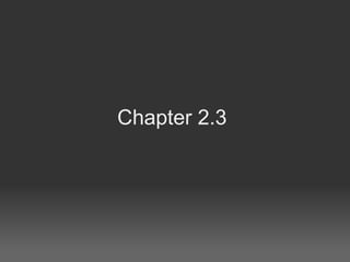 Chapter 2.3  