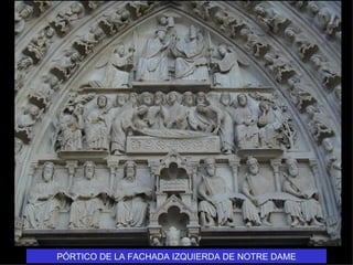 PÓRTICO DE LA FACHADA IZQUIERDA DE NOTRE DAME
 