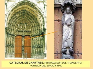 CATEDRAL DE CHARTRES. PORTADA SUR DEL TRANSEPTO:
             PORTADA DEL JUICIO FINAL
 