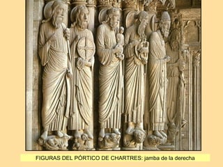 FIGURAS DEL PÓRTICO DE CHARTRES: jamba de la derecha
 