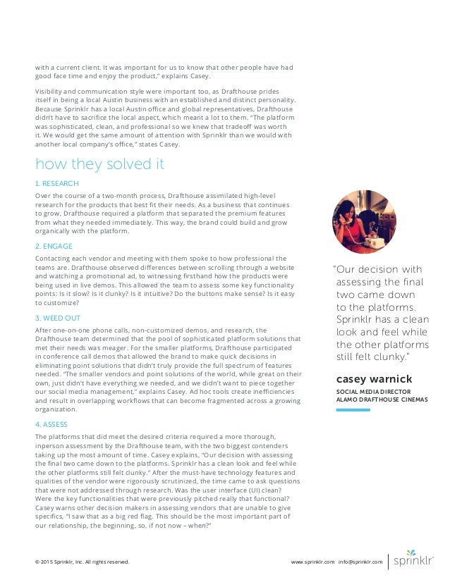 Alamo Drafthouse Case Study