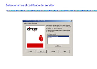 Citrix Secure Gateway