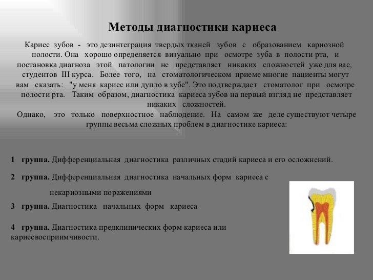 особенности течения кариеса. активизирования интересы.