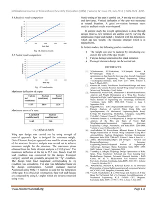 Design, Analysis and Testing of Wing Spar for Optimum Weight | PDF