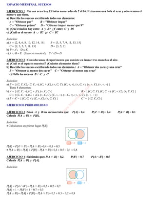 Tema 10 – Cálculo de probabilidades – Matemáticas CCSSII – 2º Bachillerato                                                ...