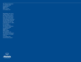 allstate 2005 Summary Annual Report