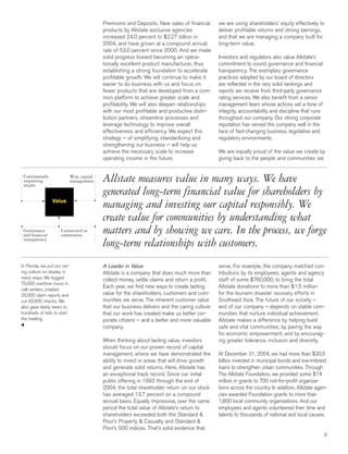 allstate 2004 Summary Annual Report