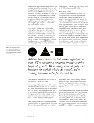 allstate 2004 Summary Annual Report