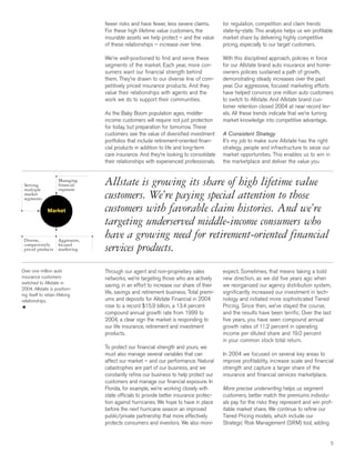 allstate 2004 Summary Annual Report