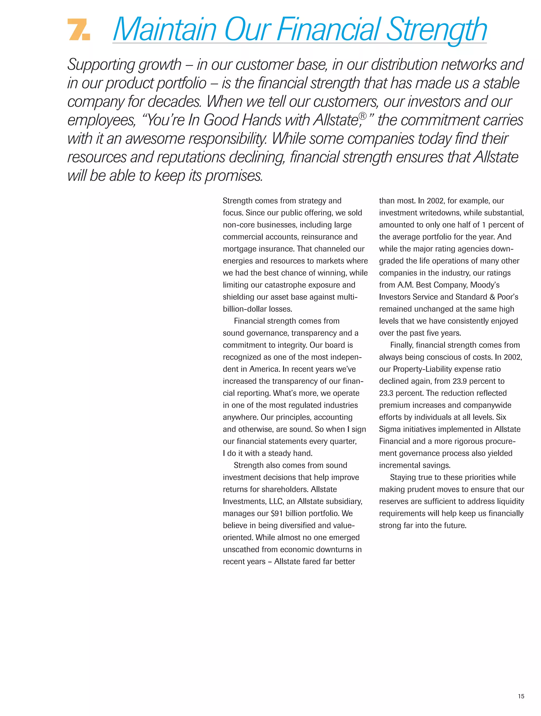 allstate 2002 Summary Annual Report 